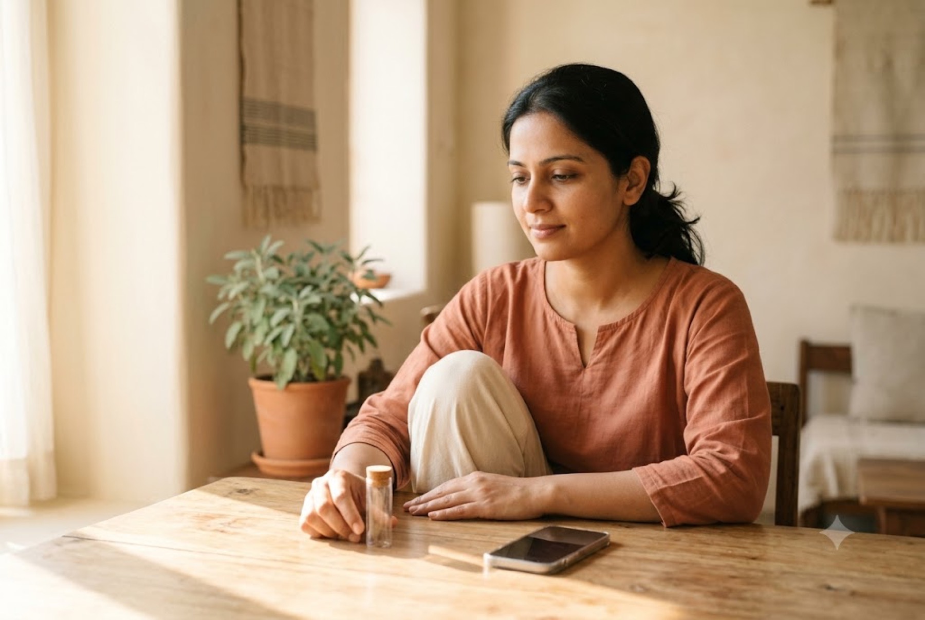A calm morning at home before a screening