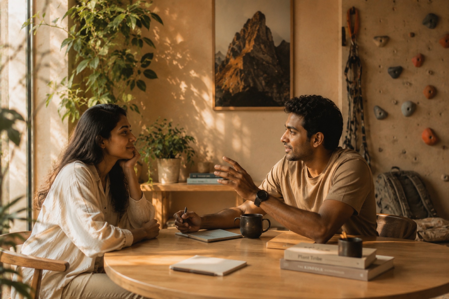 A supportive one-to-one coaching conversation